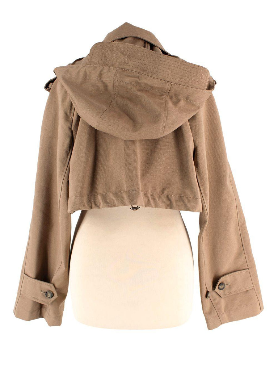 Weekend MaxMara Beige Cropped Trench Coat