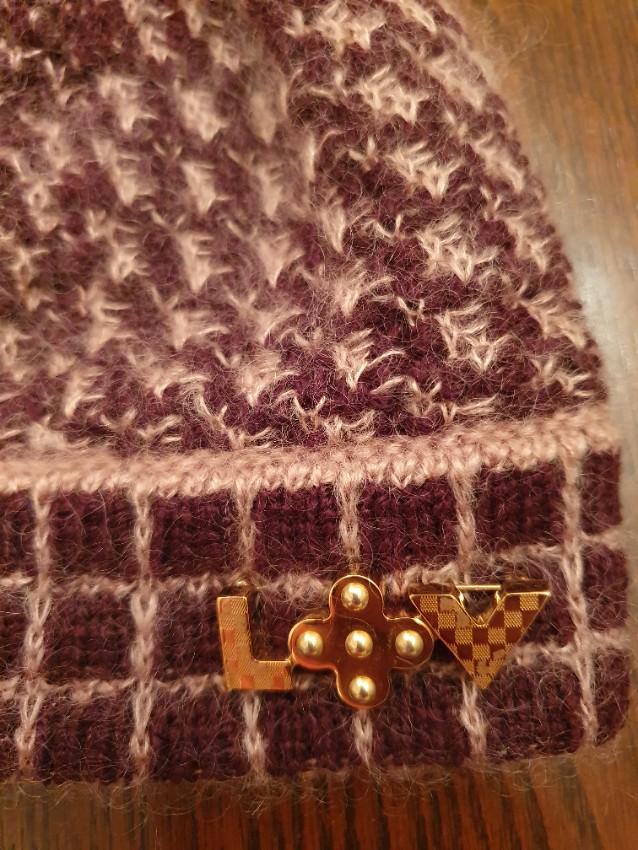 Louis Vuitton Mohair Blend Bordeaux Hat
