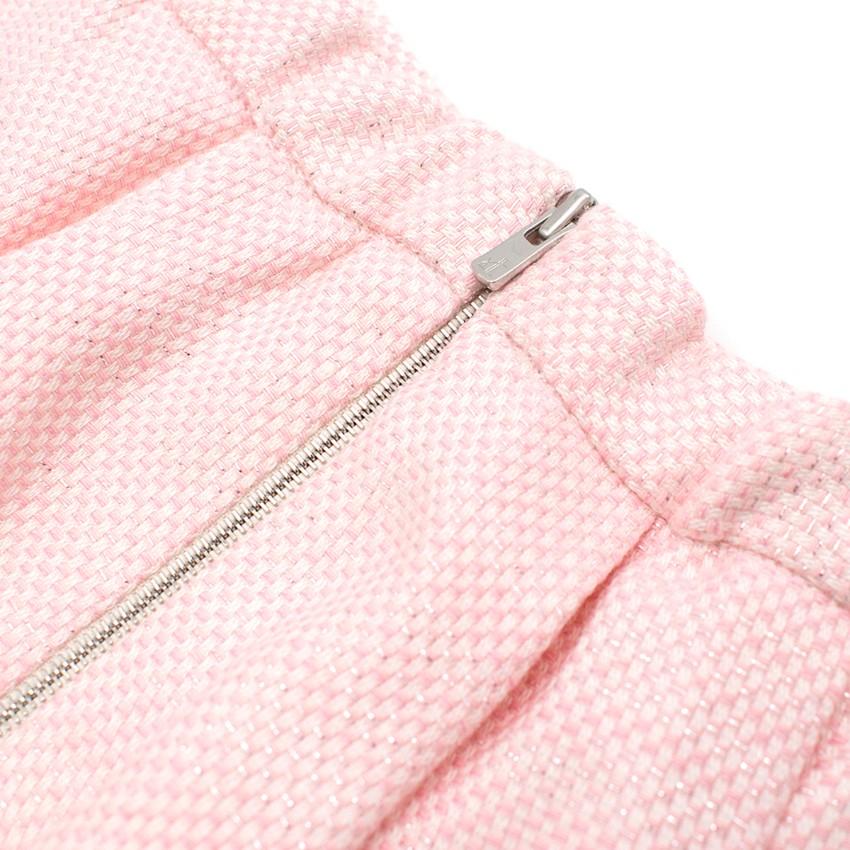 =Bonpoint Girls 6Y Pink Metallic Skirt