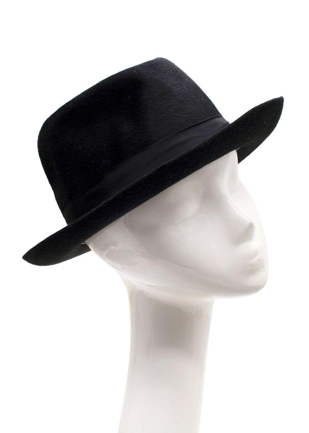 Borsalino Black Trilby Hat