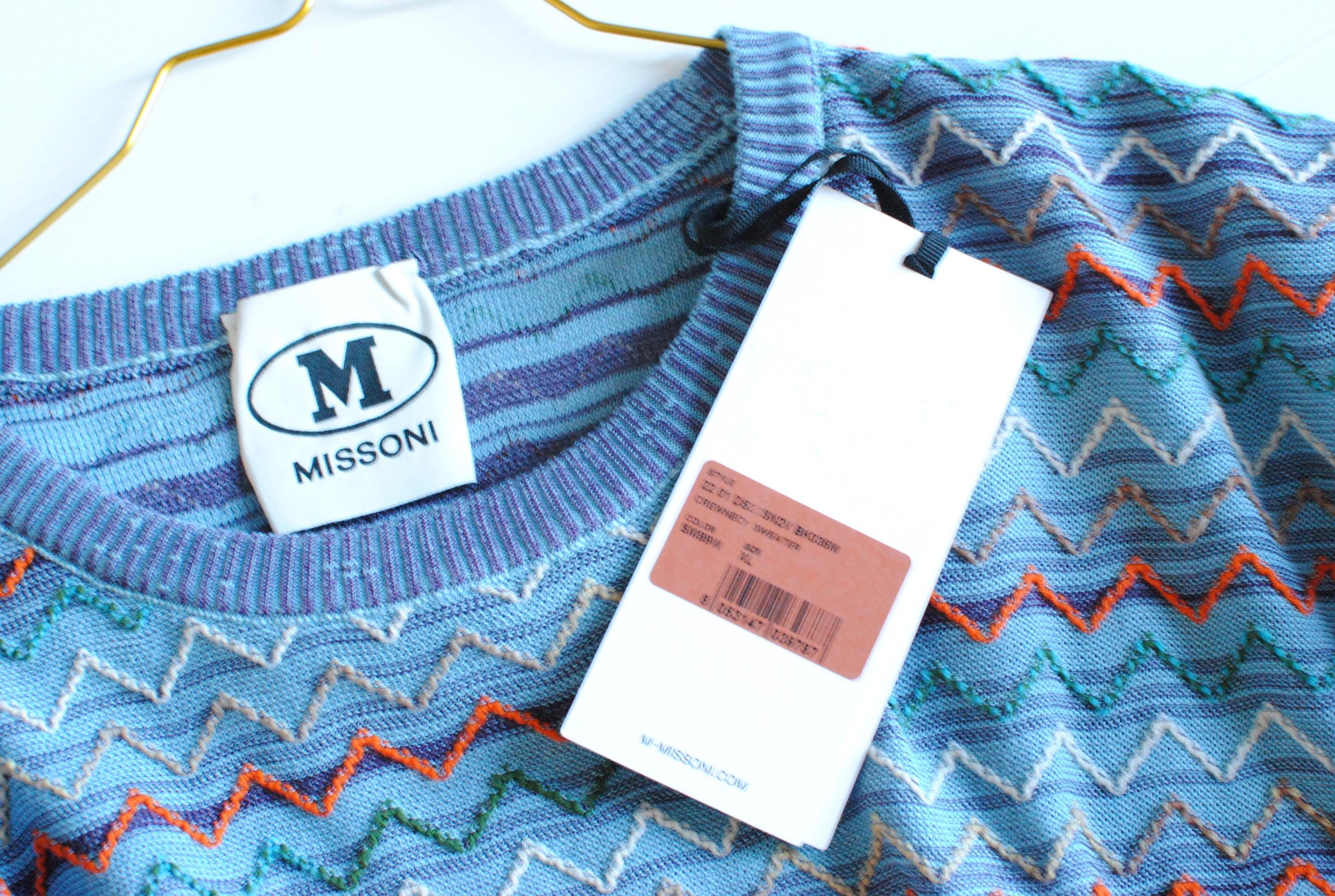 Missoni Blue ZigZag Top
