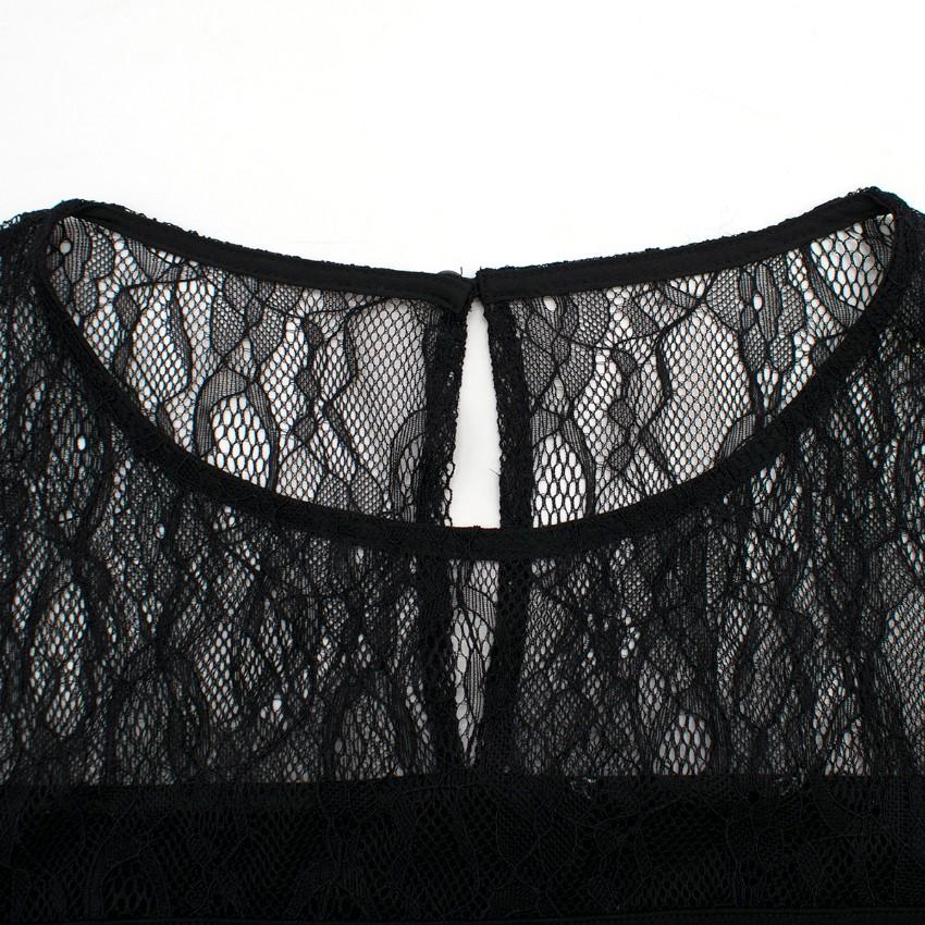Bespoke Black Lace Panelled Top