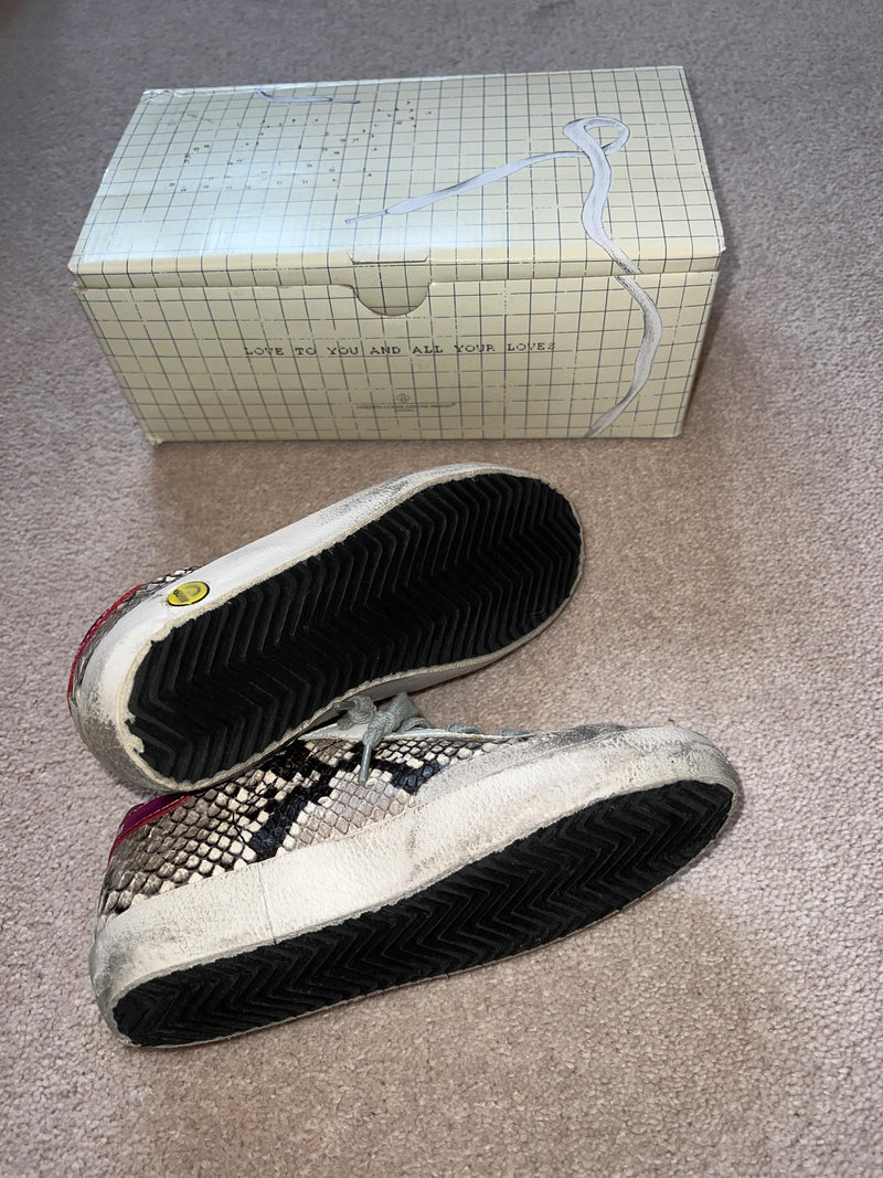 Python Printed Superstar Sneakers