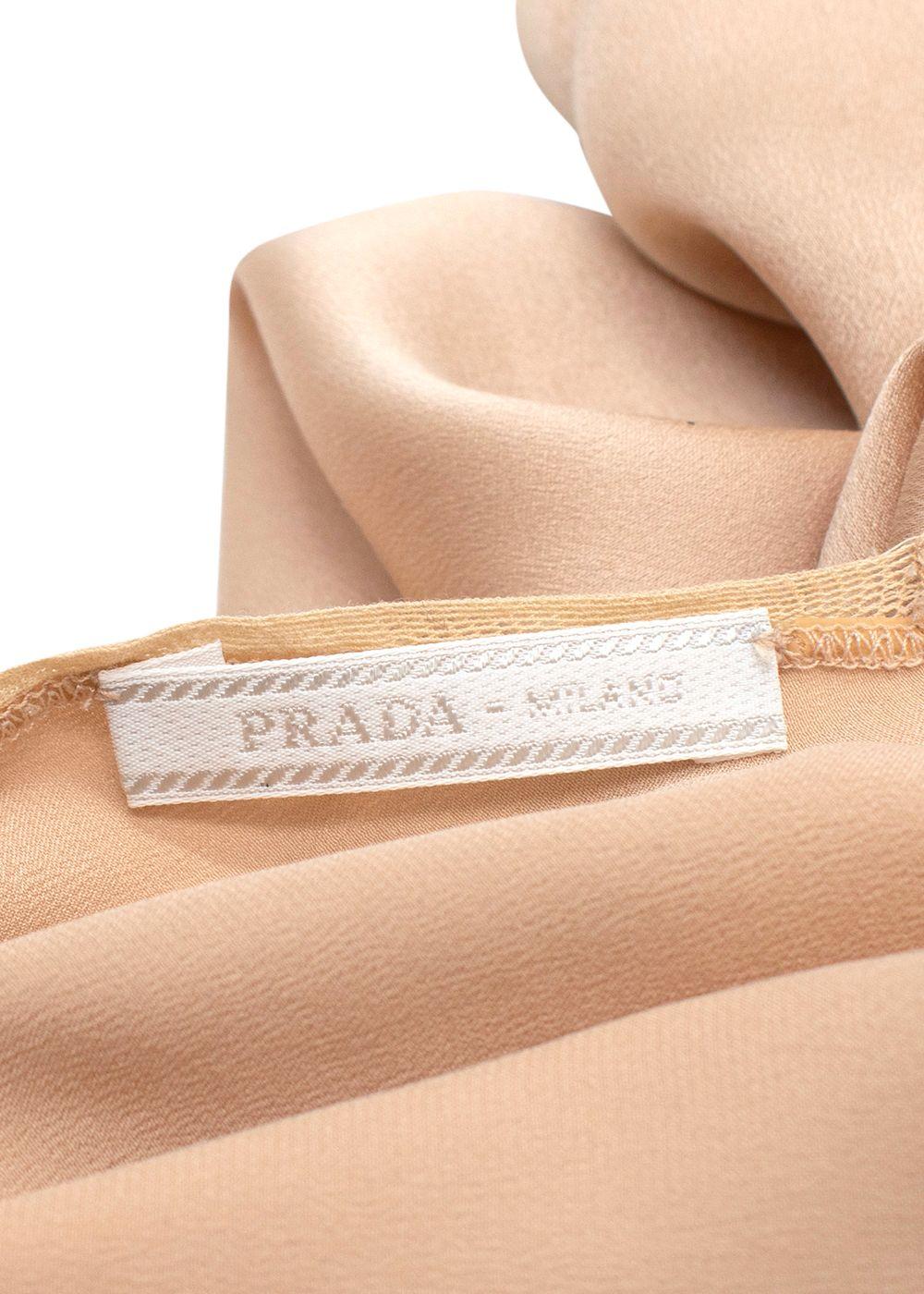 Prada Champagne Silk Slip Dress