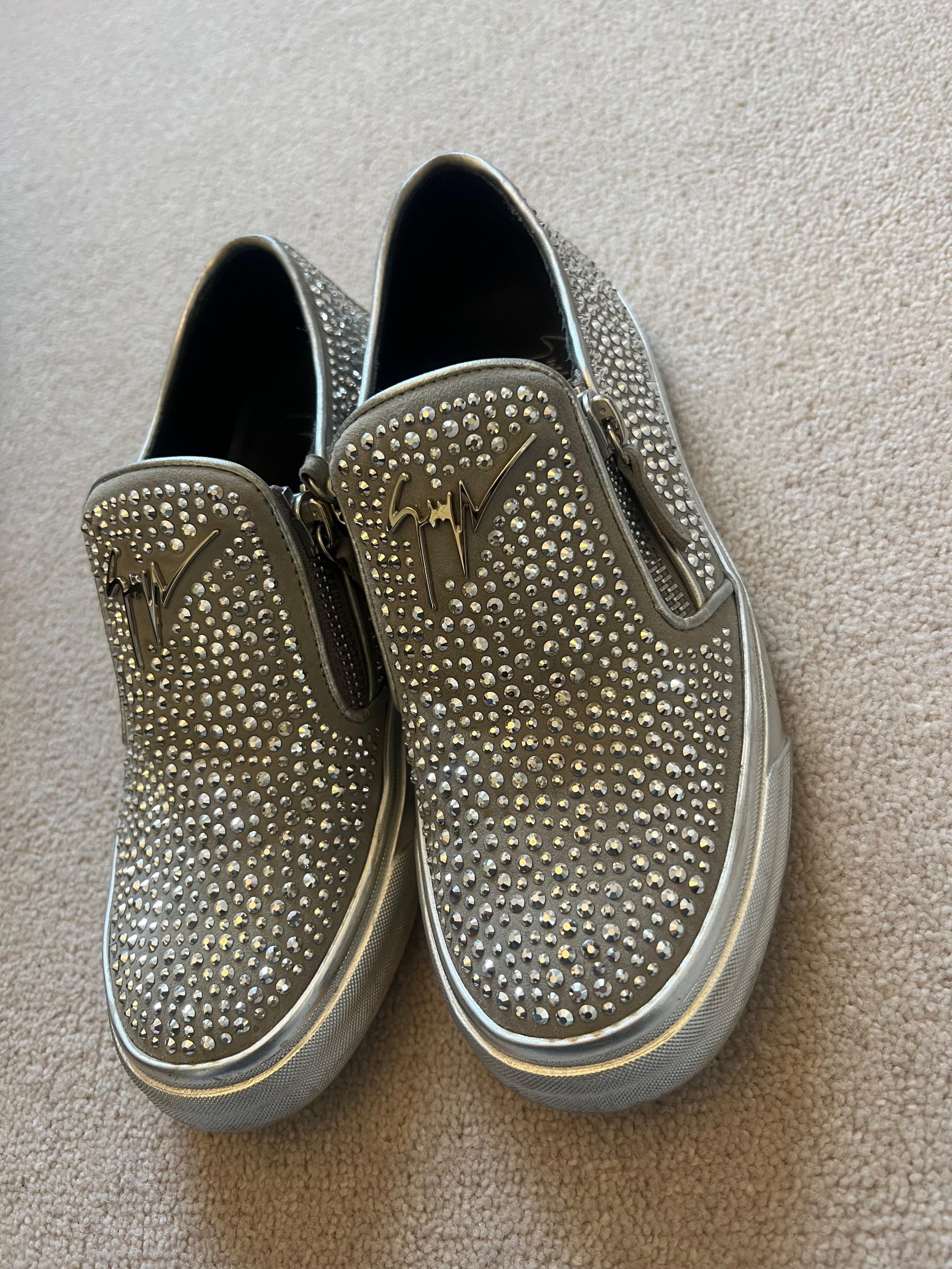 Crystal Embellished Mayzie Skater Sneakers