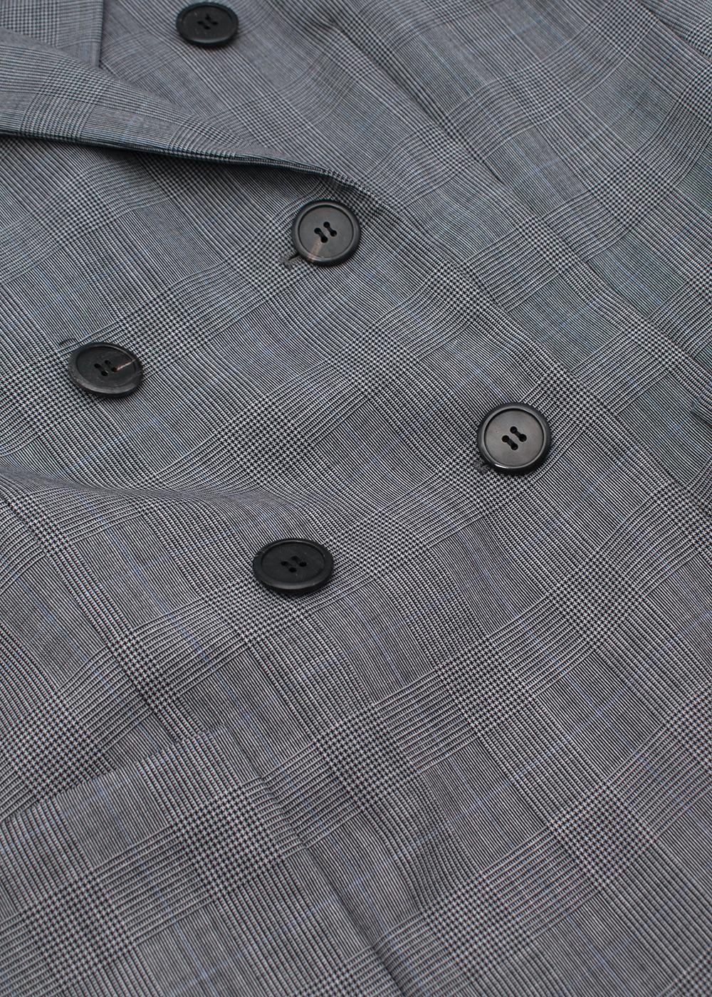 Prada Grey wool Prince of Wales checked blazer