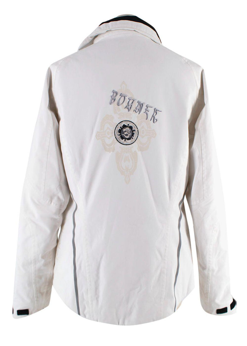 Bogner White Embroidered Ski Jacket