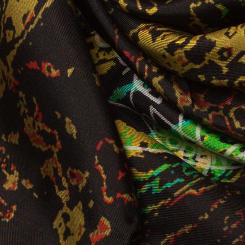 Rosemary Goodenough Mad Red Flowers VIII Silk Pocket Square