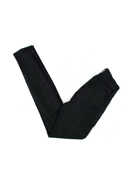Black Washed Skinny Leg Jeans
