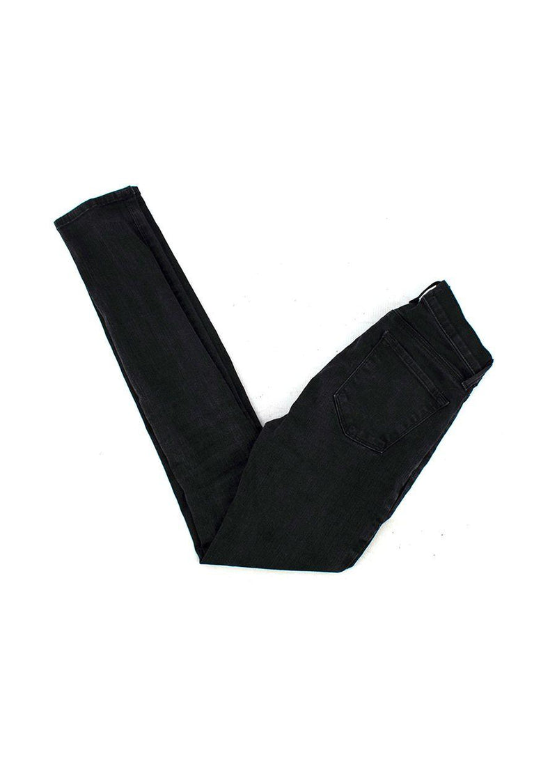 Black Washed Skinny Leg Jeans