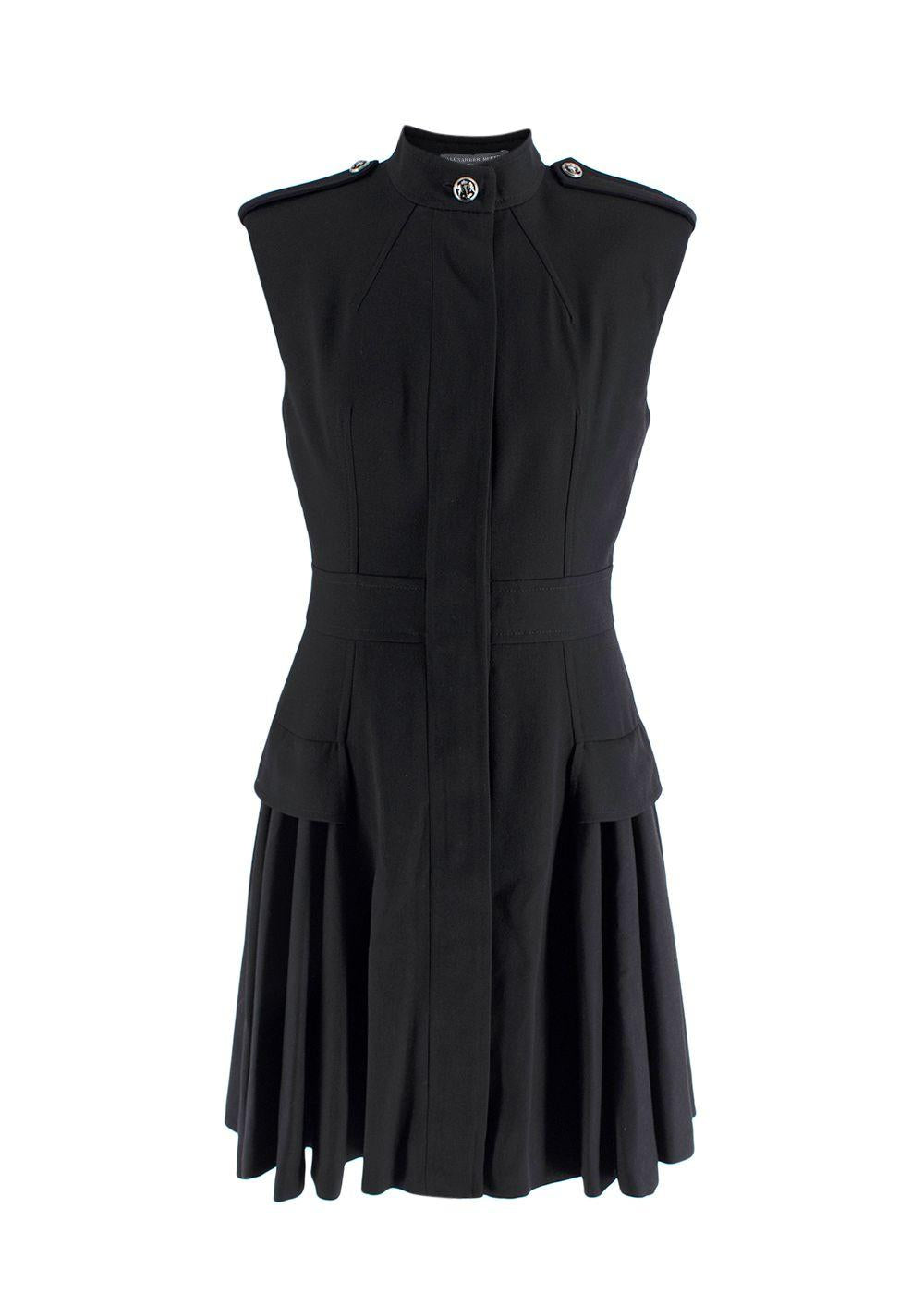 Alexander McQueen Sleeveless Black Dress