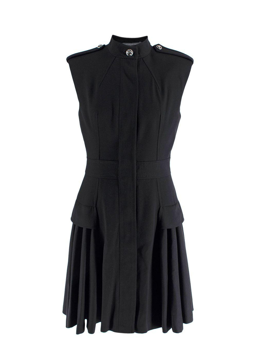 Alexander McQueen Sleeveless Black Dress