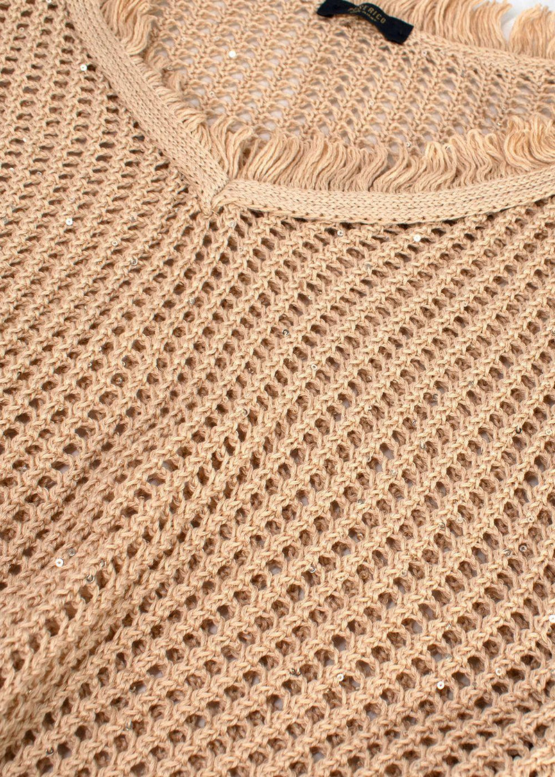 Peserico Beige Open Knit Jumper