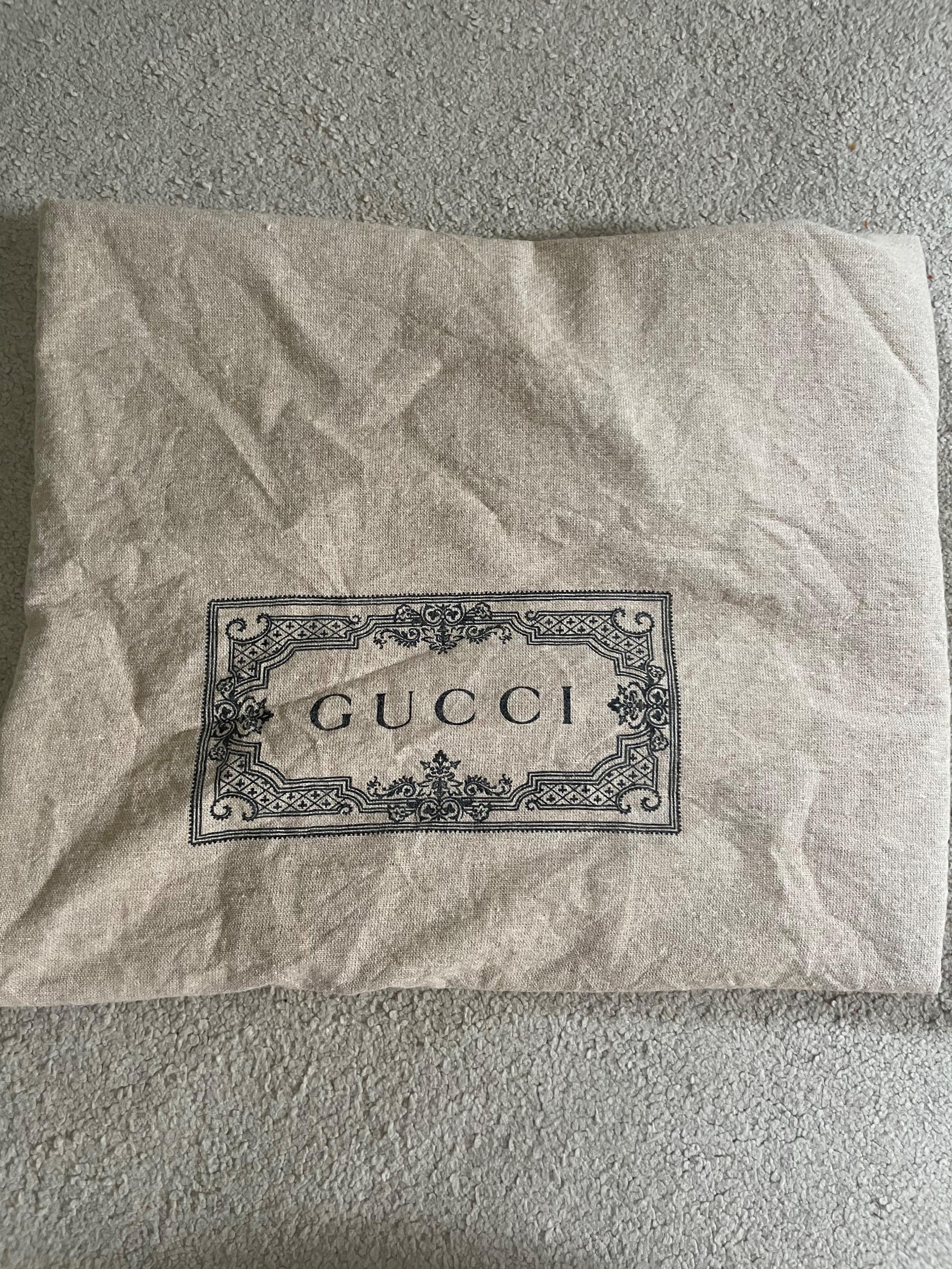 Black GG Monogram Canvas Changing Bag