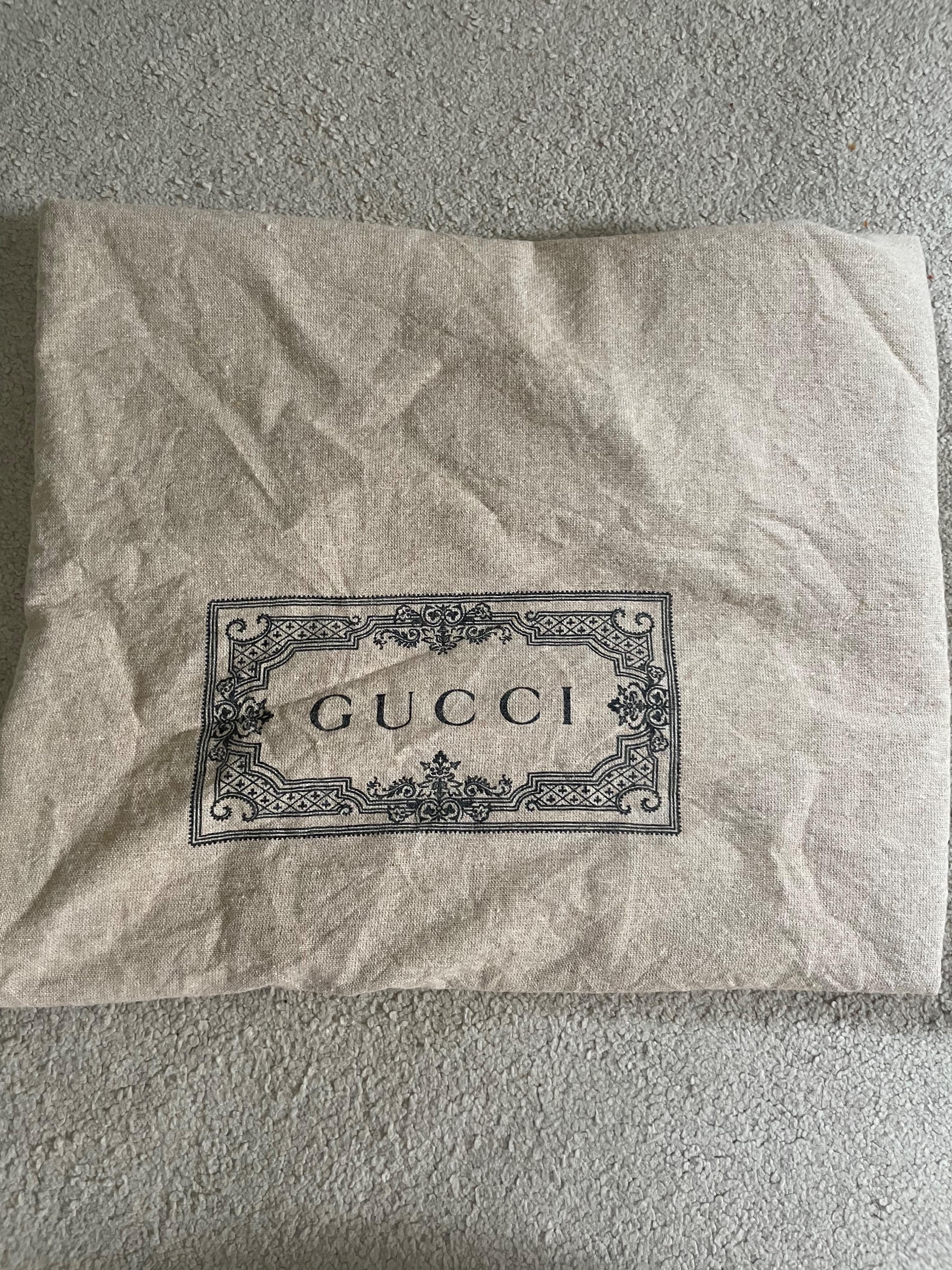 Black GG Monogram Canvas Changing Bag