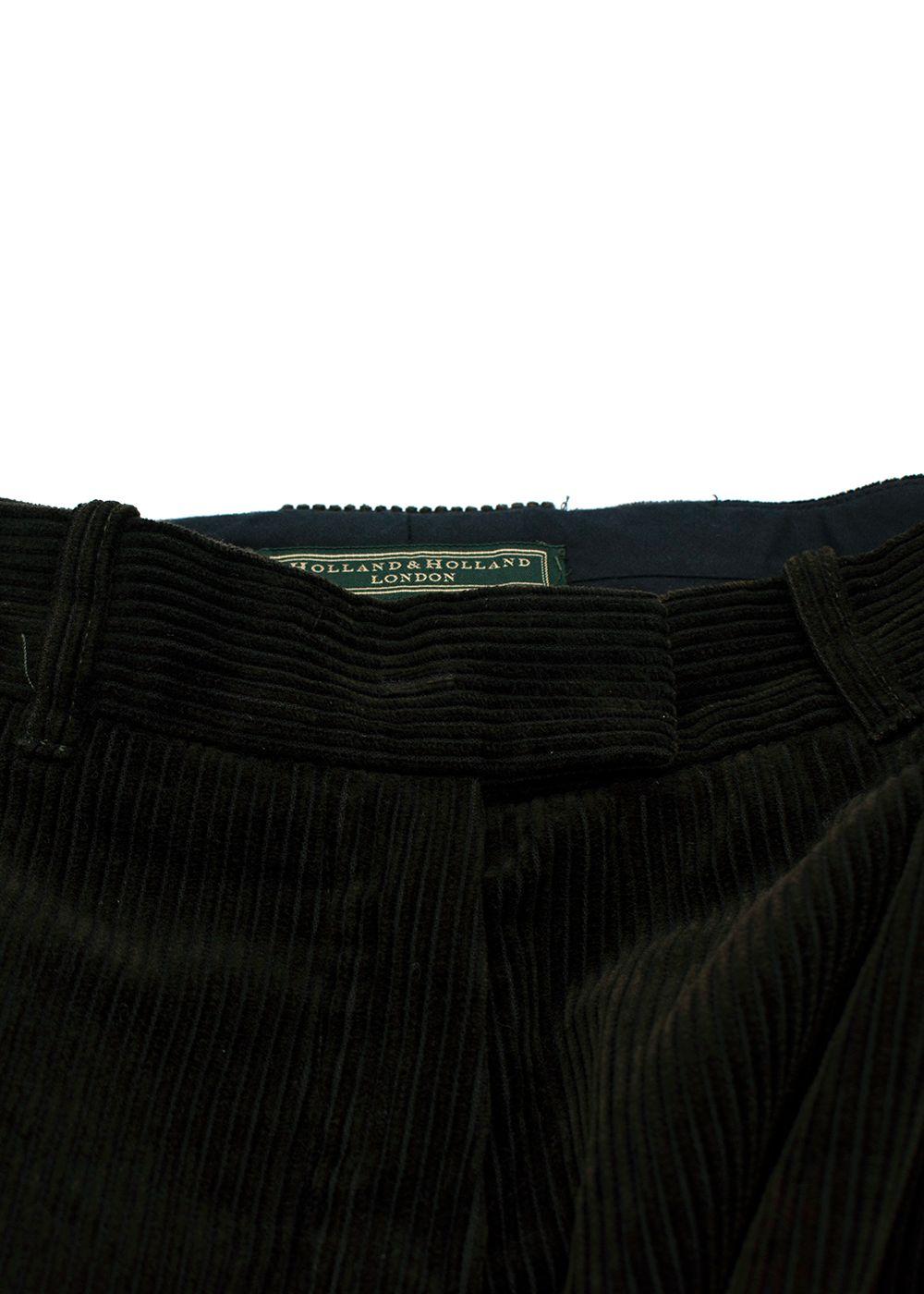 Holland & Holland Dark Green Cord Breeks