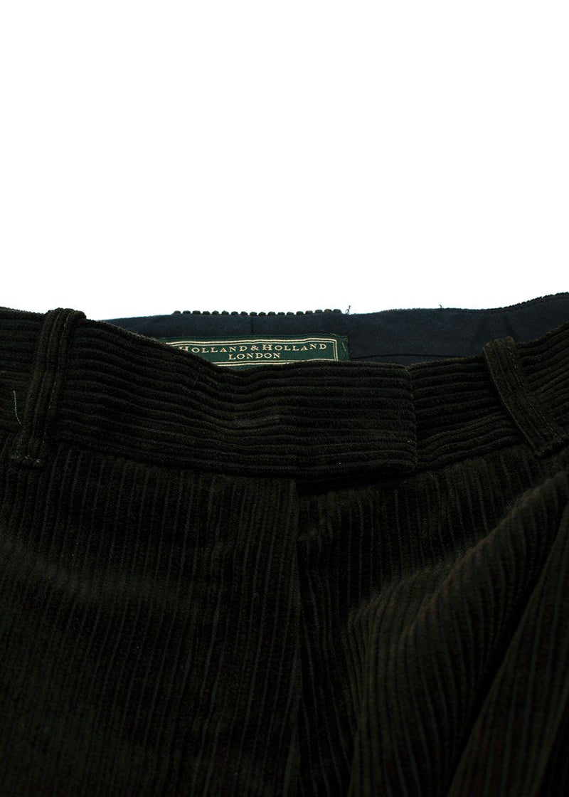 Holland & Holland Dark Green Cord Breeks