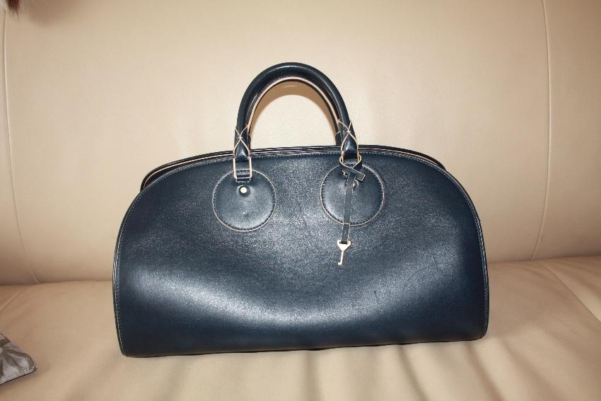 Proenza Schouler Navy Leather Kiri Tote Bag & Wallet