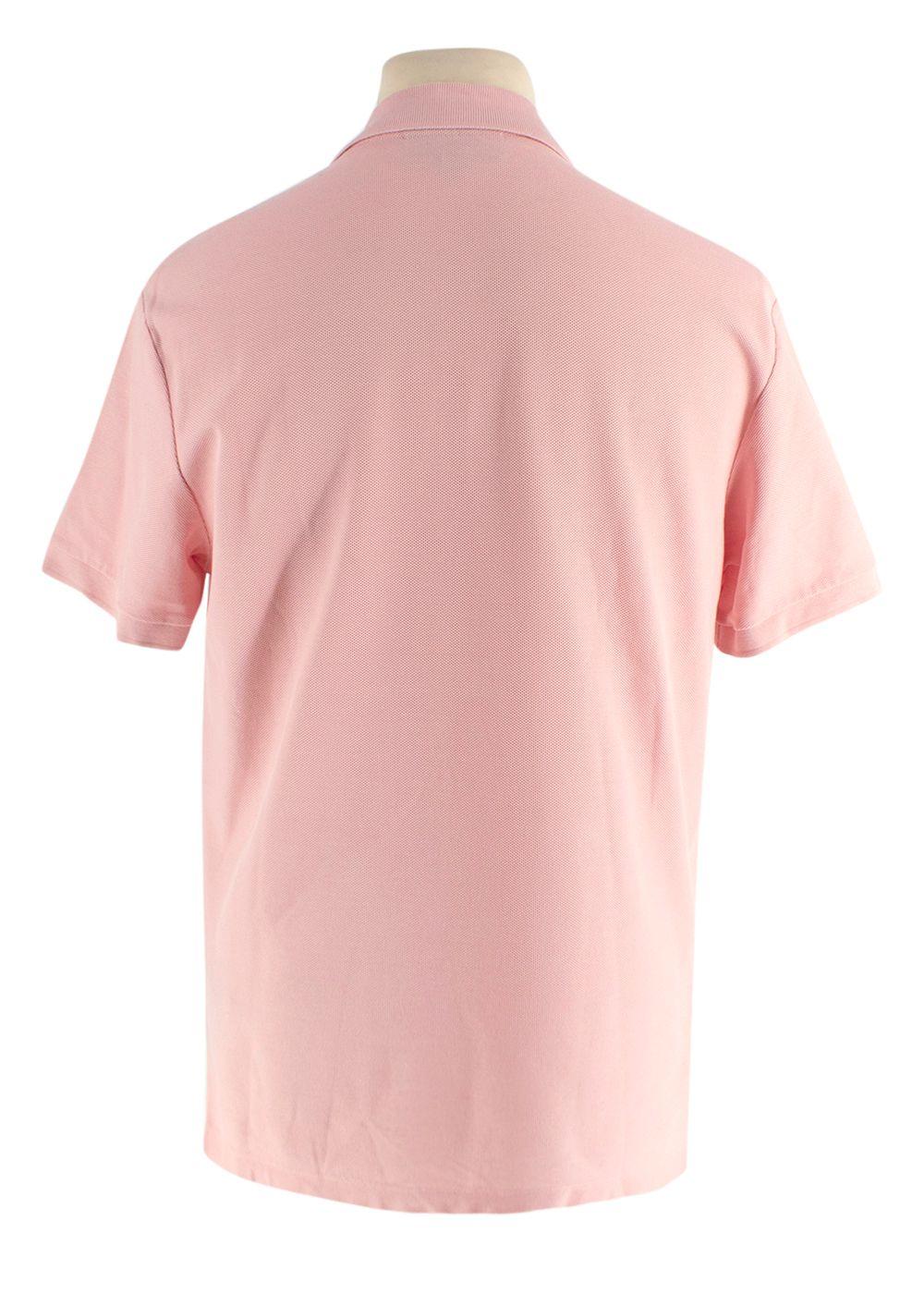 Burberry Pink Logo Polo Shirt