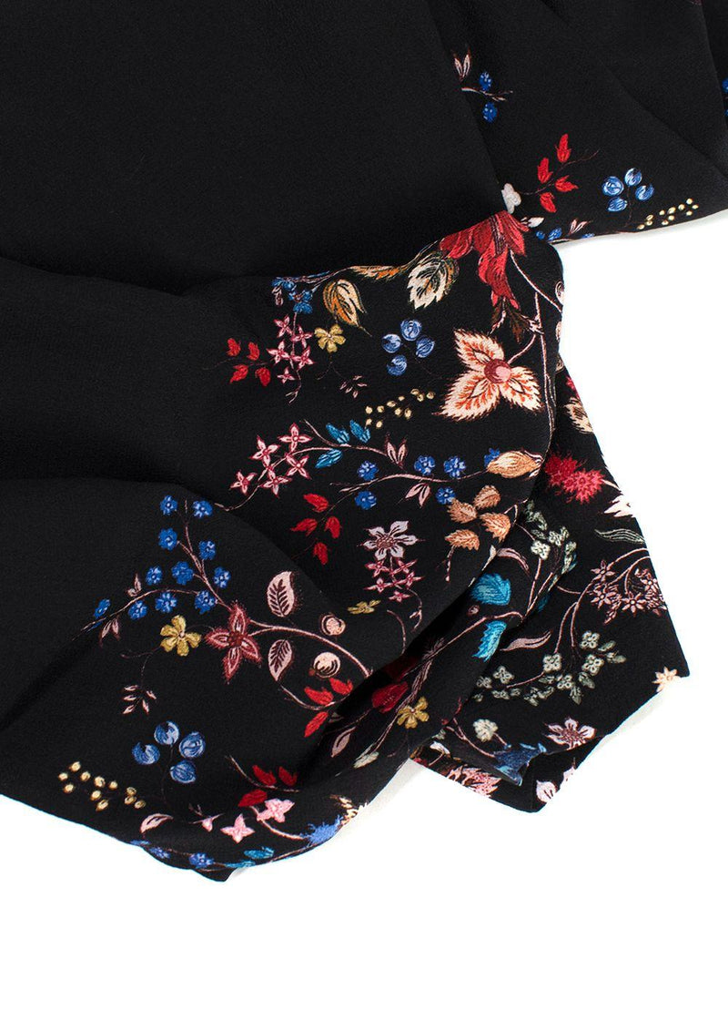 Erdem high-waisted floral-print Silk Pants
