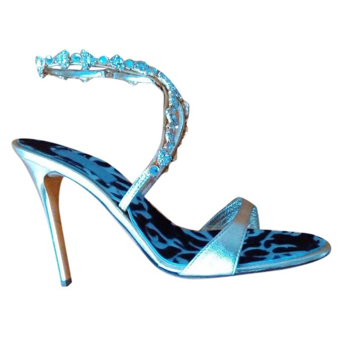 Vicini Embellished Leather Sandals