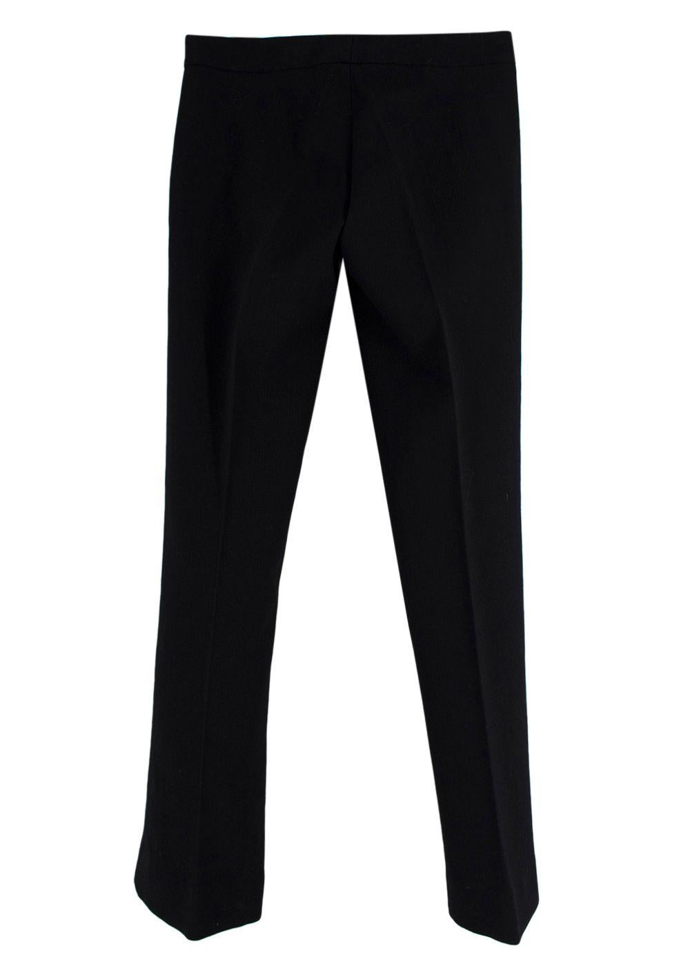 Emilio Pucci Black Straight-leg Trousers