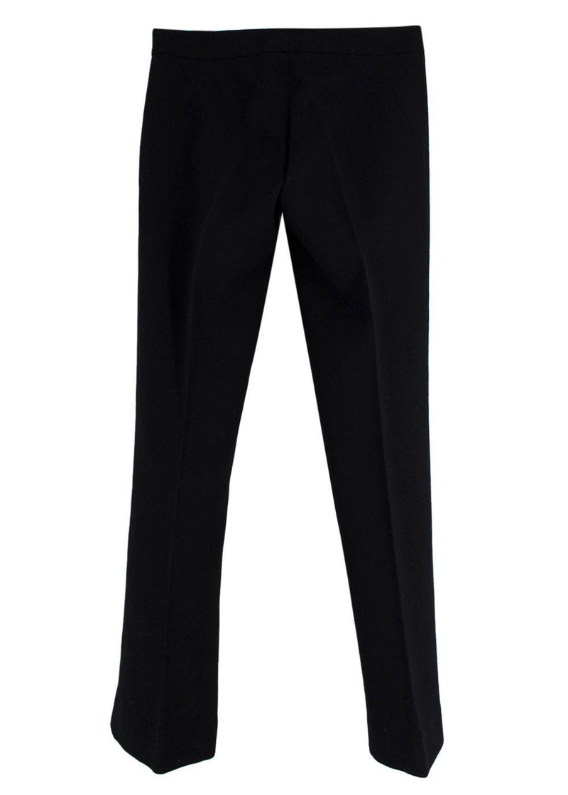 Emilio Pucci Black Straight-leg Trousers