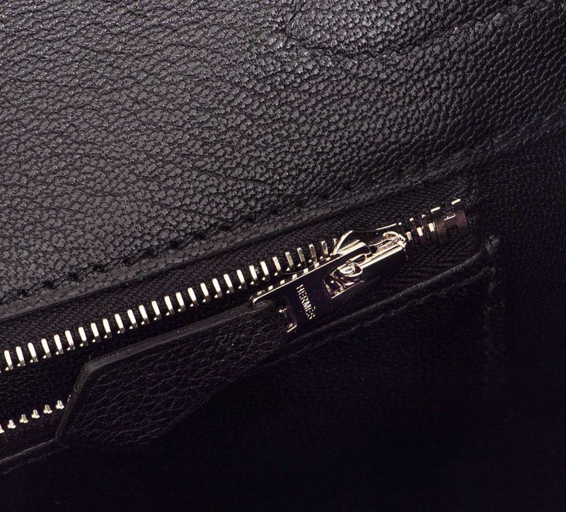 Bleu Marine & Noir Lisse Birkin Touch 30 PHW