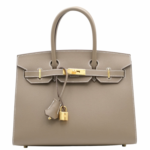 Hermès Etoupe Epsom Leather Birkin with Gold Hardware