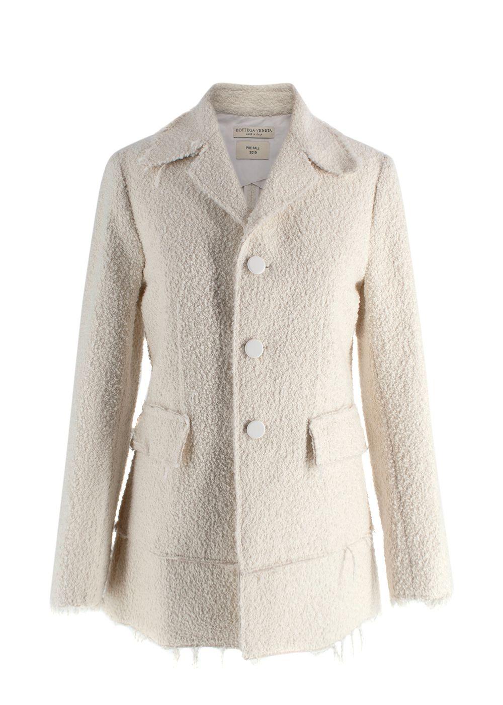 Bottega Veneta Cream Tweed Jacket