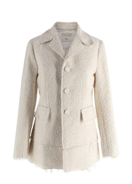 Bottega Veneta Cream Tweed Jacket