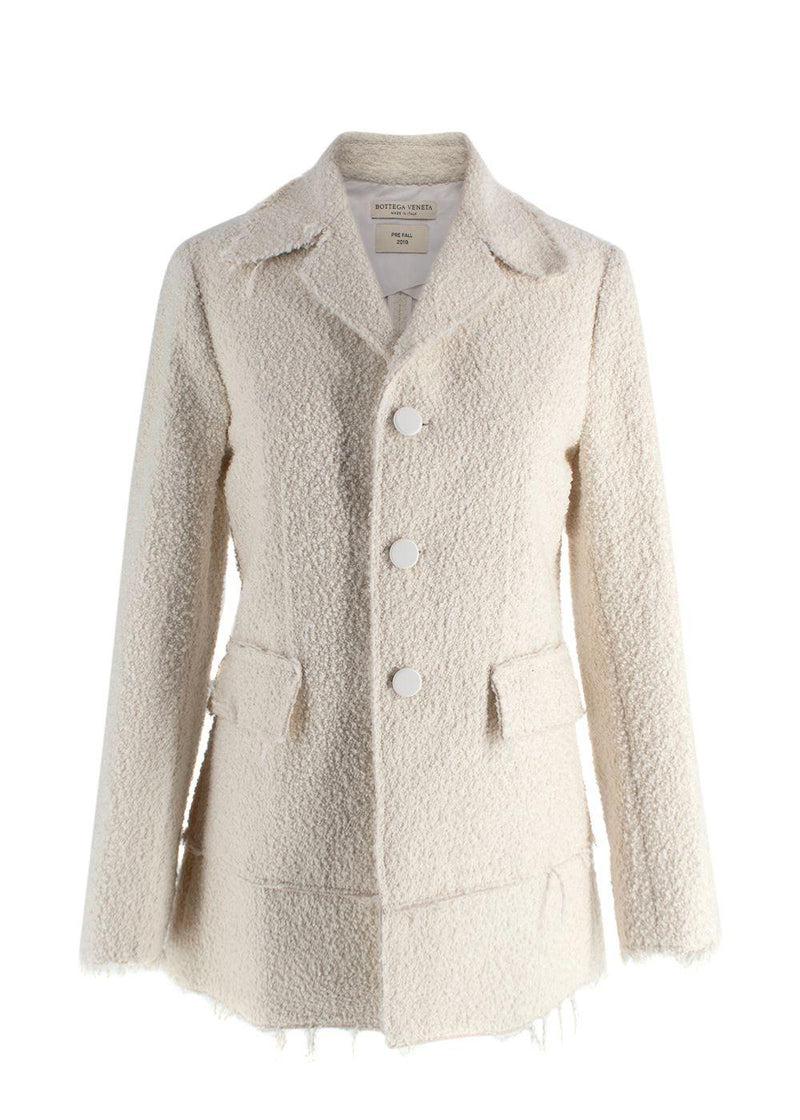 Bottega Veneta Cream Tweed Jacket