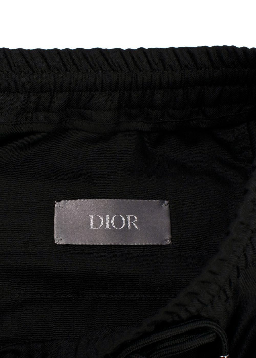Dior Homme Black Virgin Wool Joggers
