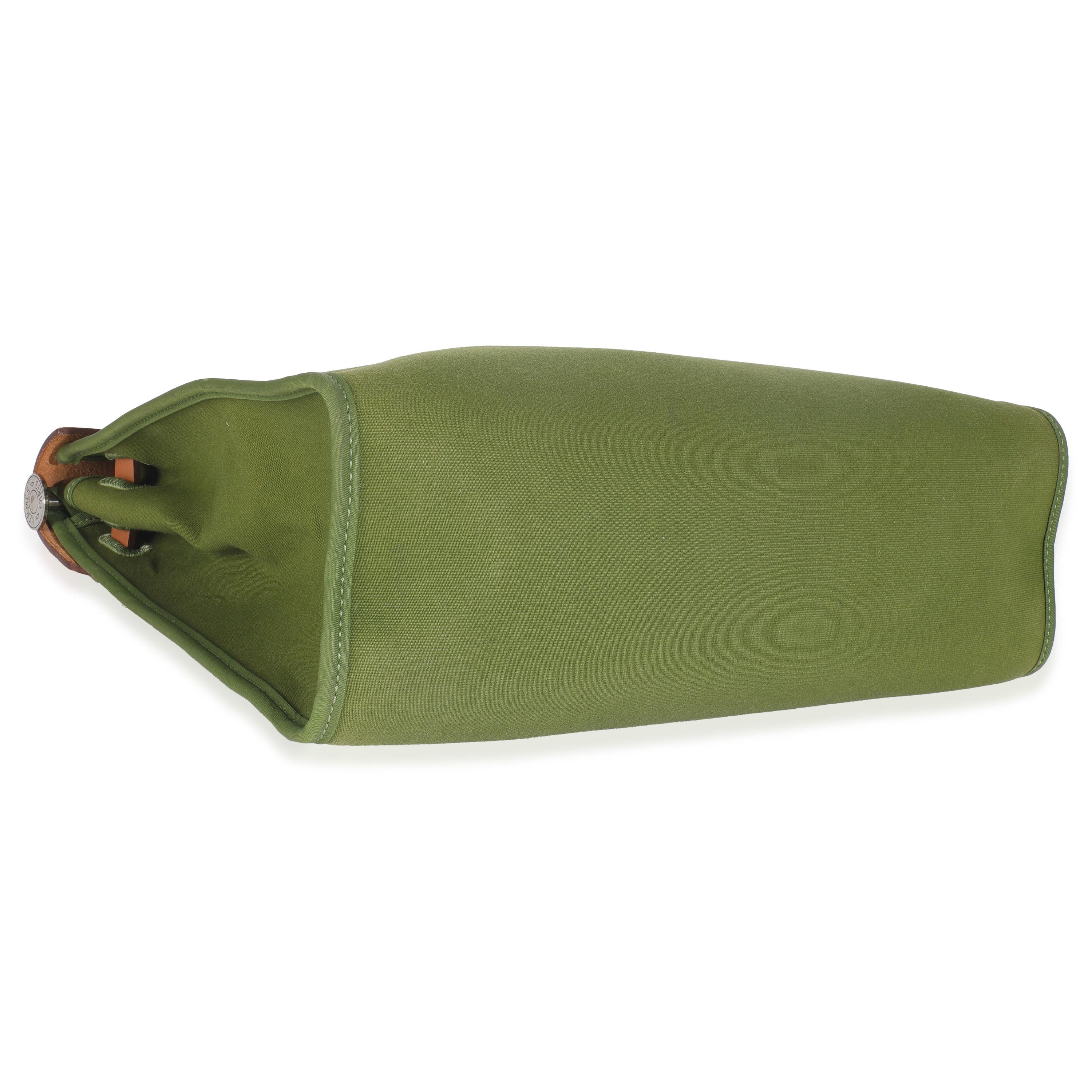 Hermès Vache Hunter Toile Herbag Zip 31 PHW