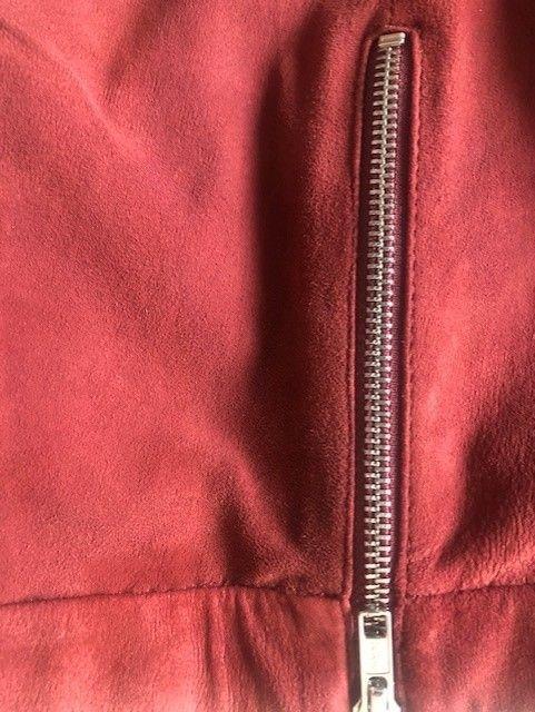 American Vintage Red Stretch Suede Leggings