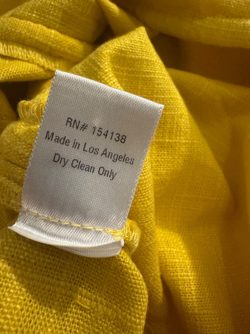 Staud 'Raft' Linen Blend Mini Dress