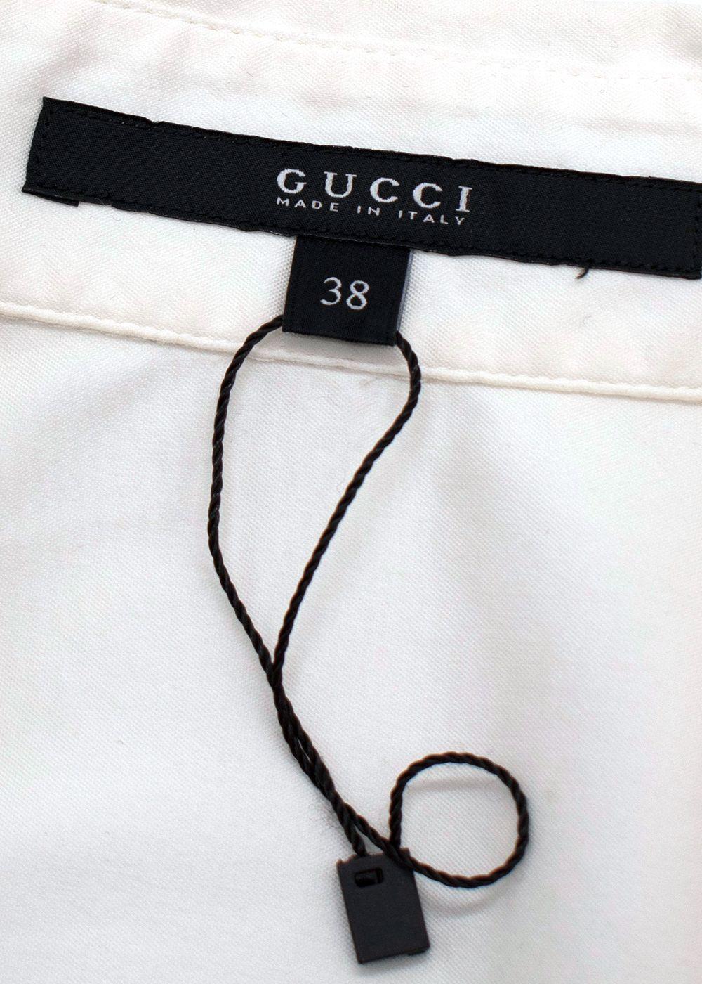 Gucci White Short Sleeve Shirt