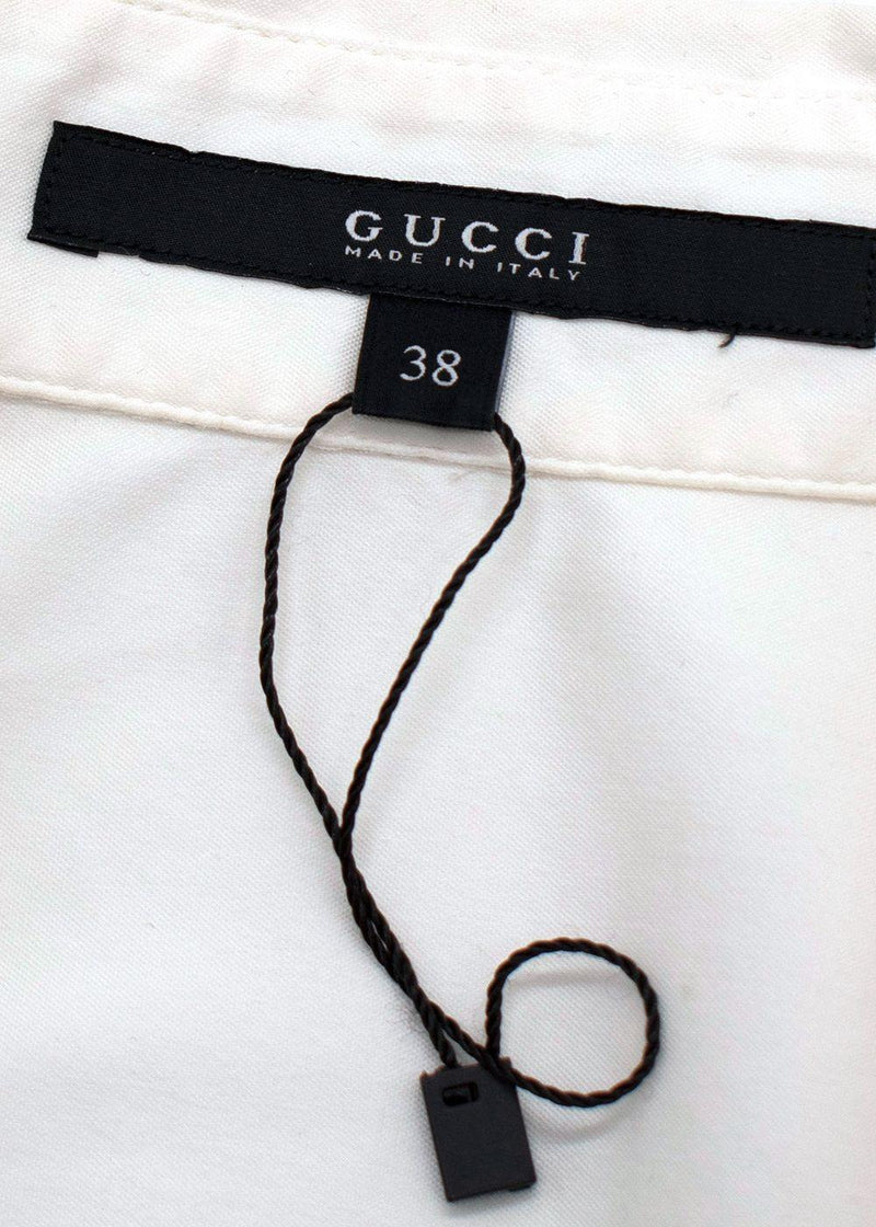 Gucci White Short Sleeve Shirt