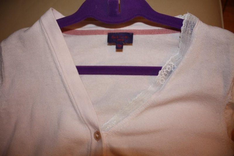 Paul Smith Junior girl's pink cardigan
