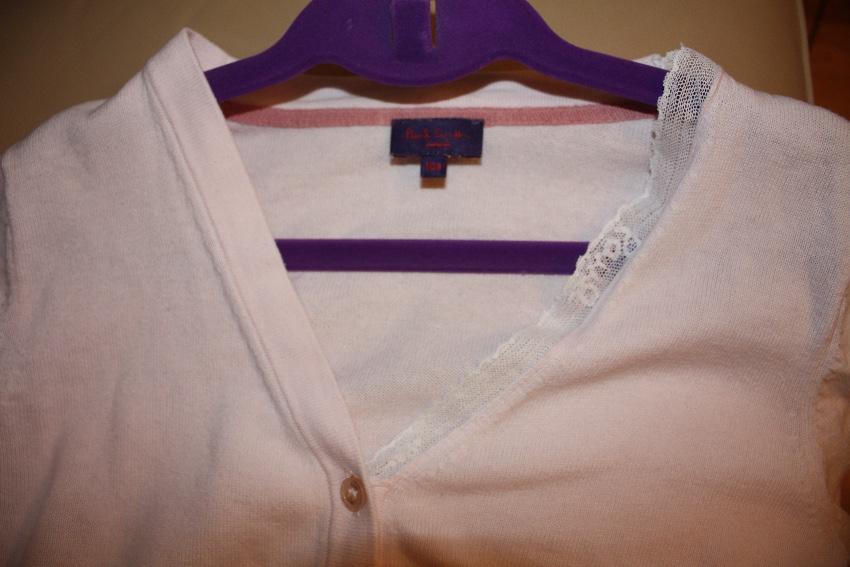 Paul Smith Junior girl's pink cardigan