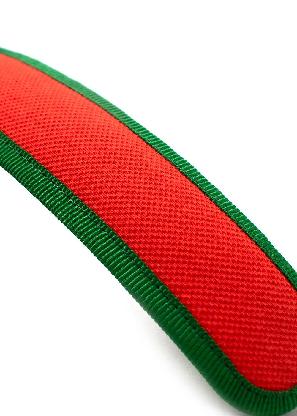 Escadrille Orange and Green Fabric Belt