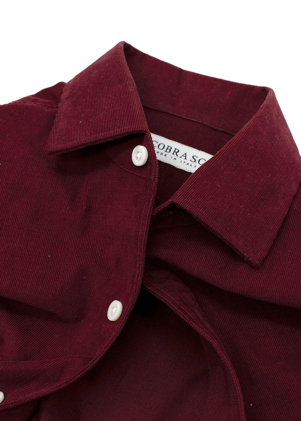 Burgundy Corduroy Shirt