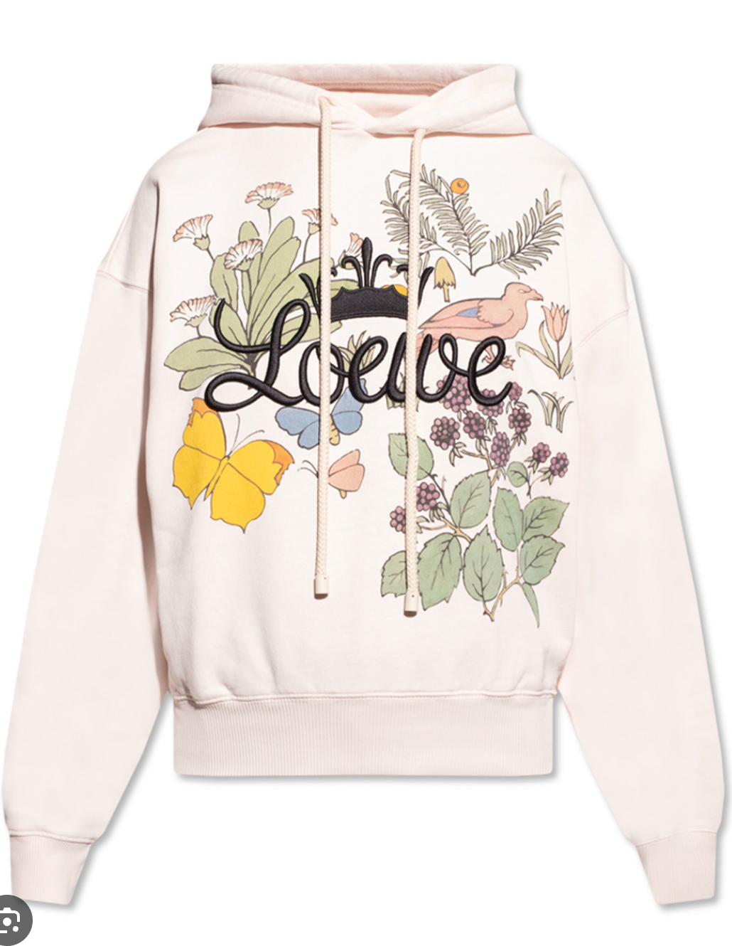 Loewe Pink Herbarium Embroidered Hoodie