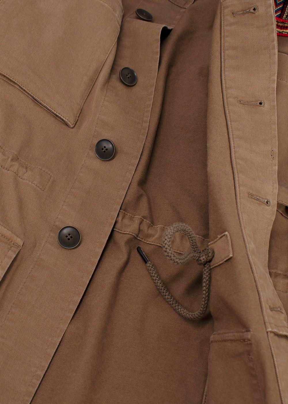 Fashion Clinic Timeless Embroidered Trim Field Jacket