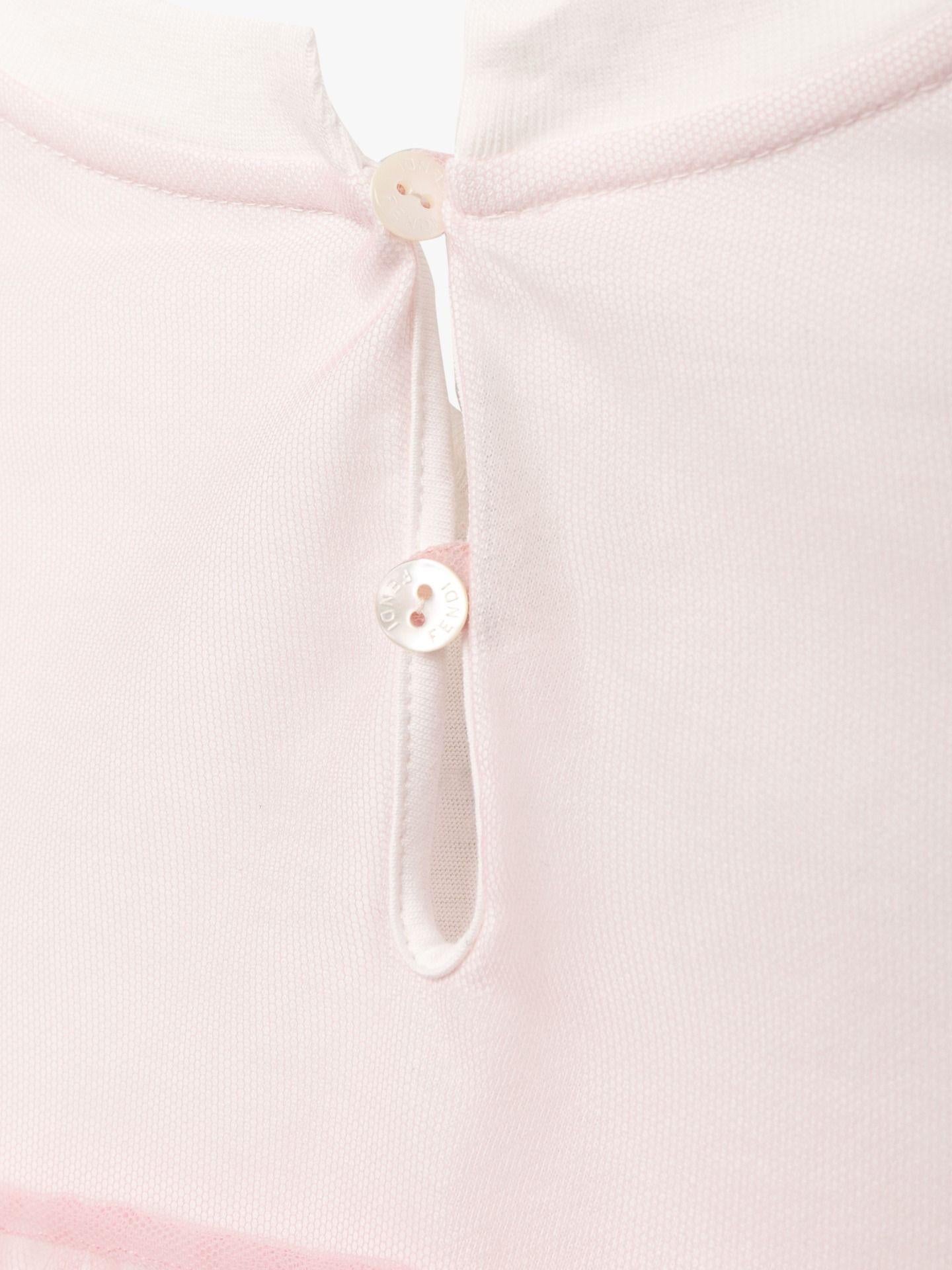 Kids 6Y Pink & White Tulle Dress