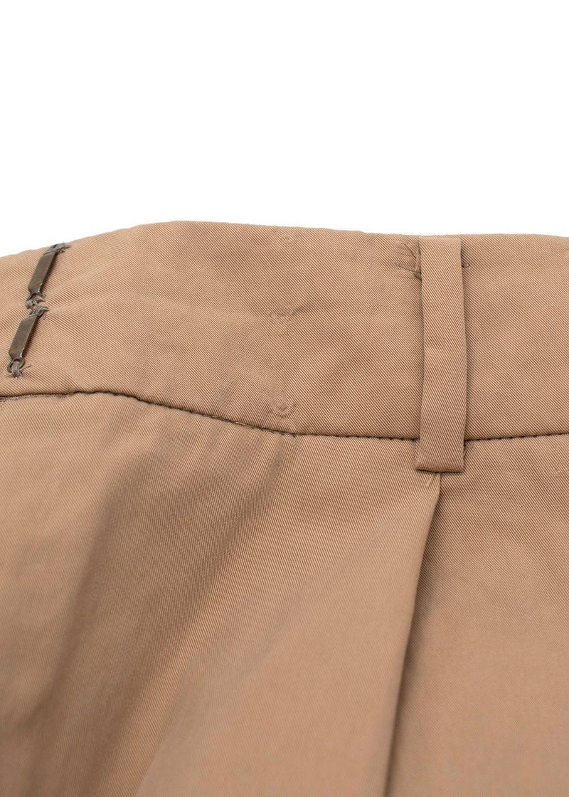 Rejina Pyo High Waist Wide Leg Tan Trousers