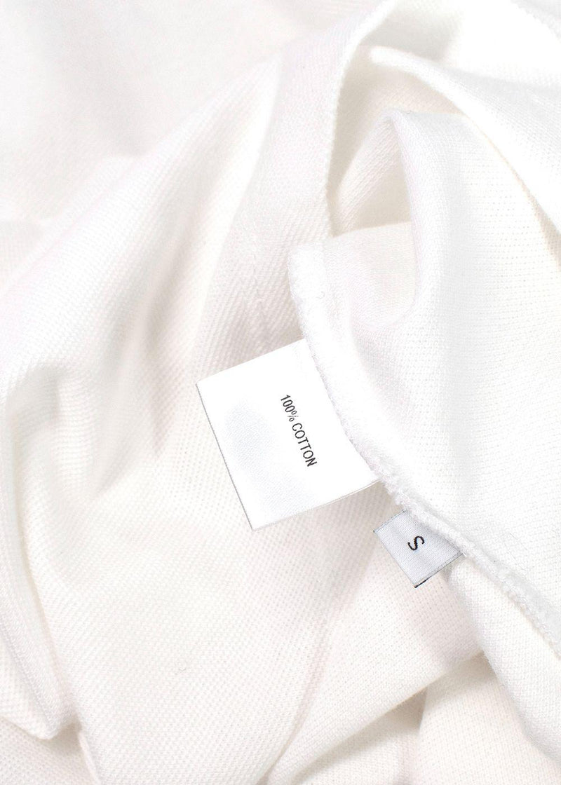 JW Anderson White Cotton Polo Shirt