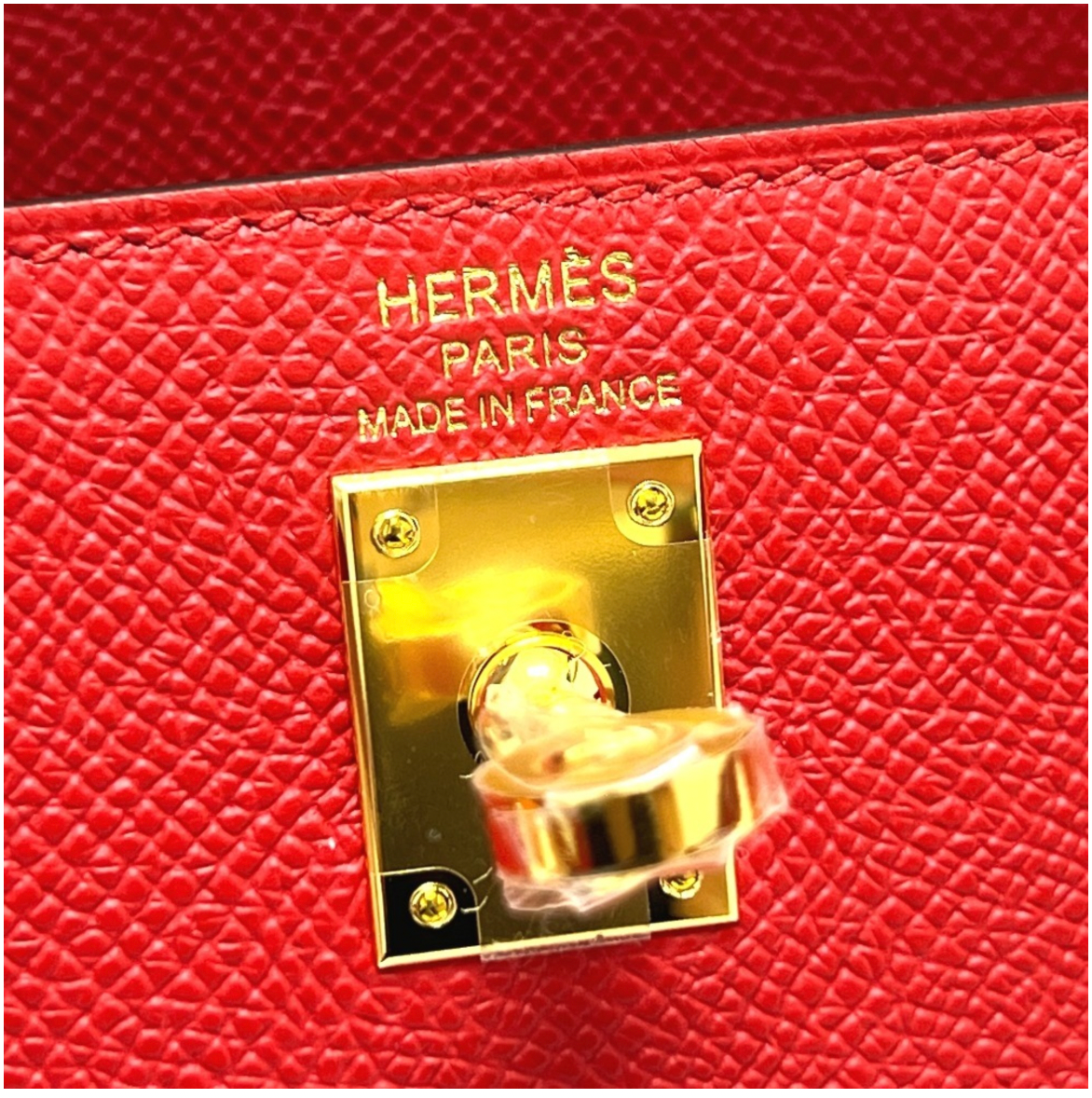 Hermès Red Kelly 25cms With Gold Hardware
