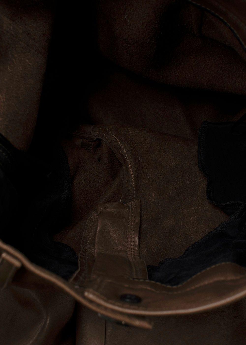 Bouguessa Brown Leather Pants