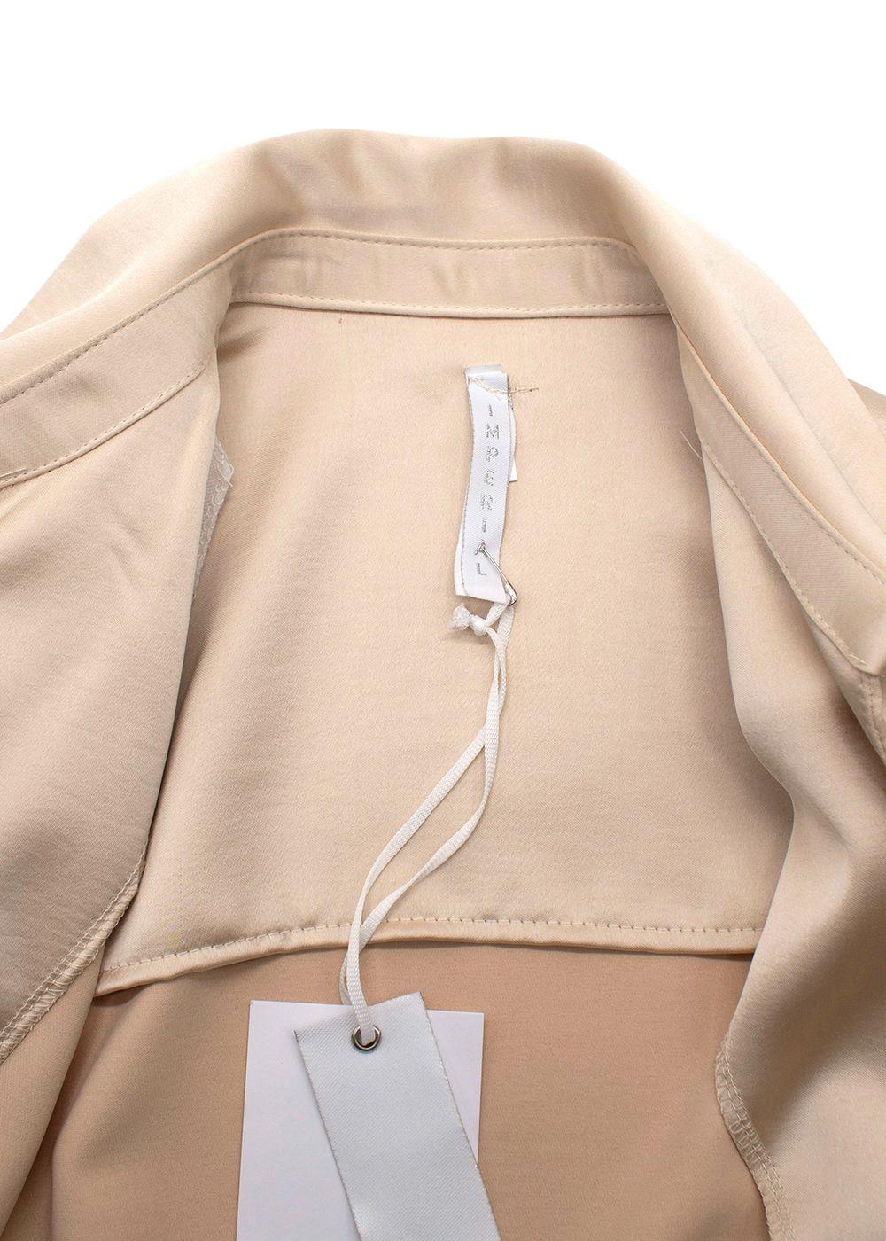 Imperial Champagne Wrap Mini Dress